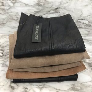 Blank NYC NWT Flawed Suede & Leather Mini Skirts DIY Project Box 1